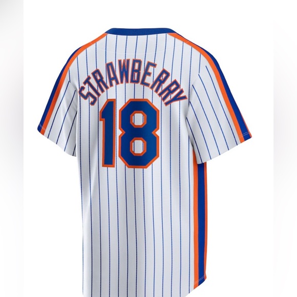 Men's New York Mets Darryl Strawberry Nike White Jersey, size L - Picture 4 of 4